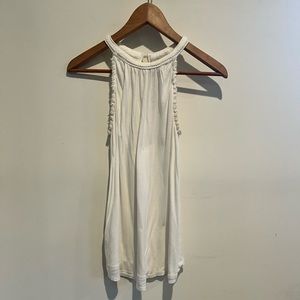Loft - White Braid Halter - Size: XS